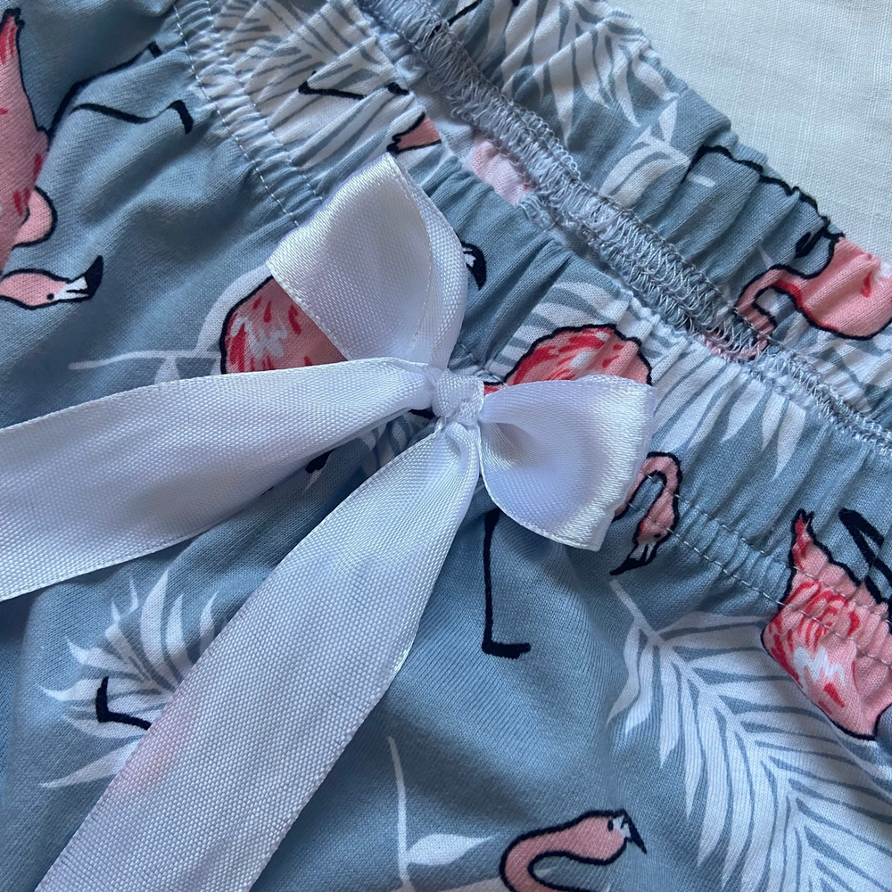 Пижама Классика (фламинго, серый)