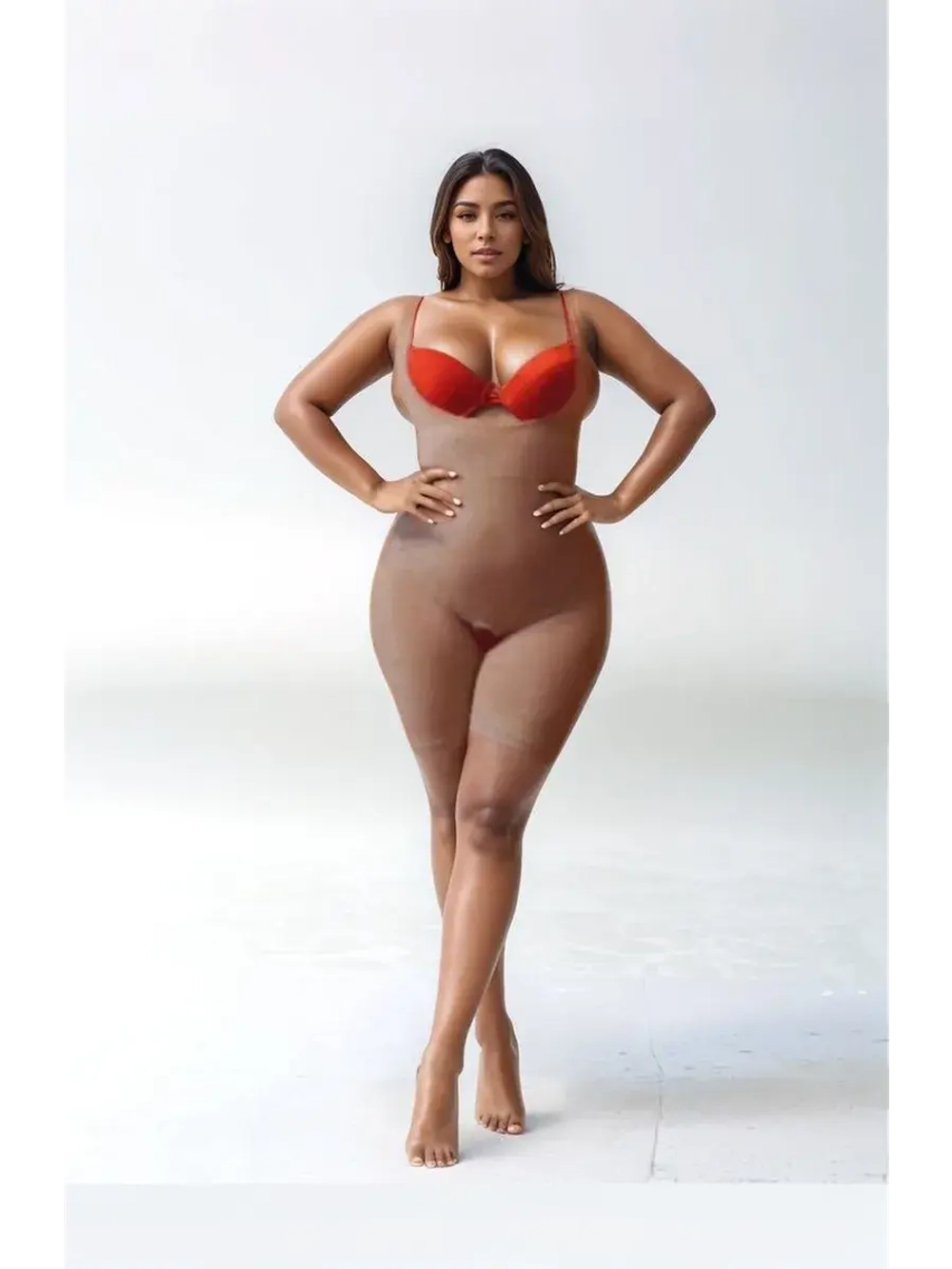 Комбидресс боди утягивающее большие размеры