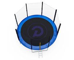 Батут с сеткой DFC PELPO 12ft с лестницей, BLUE