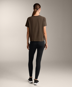 Oysho Футболка из смесового хлопка с коротким рукавом, темно-серый