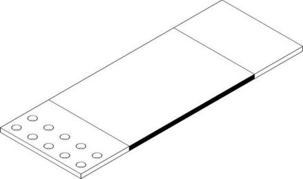 Компенсатор шинный 10х140х500мм IEK алюм. YBH10-50-140-D02-D05