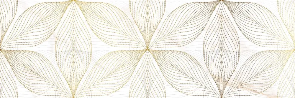 Декоративная плитка Alma Ceramica DWU11DEA014 Dea 200x600 бежевая глянцевая с орнаментом