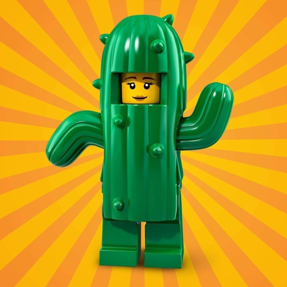Минифигурка LEGO     71021 - 11 col322 Девушка - кактус