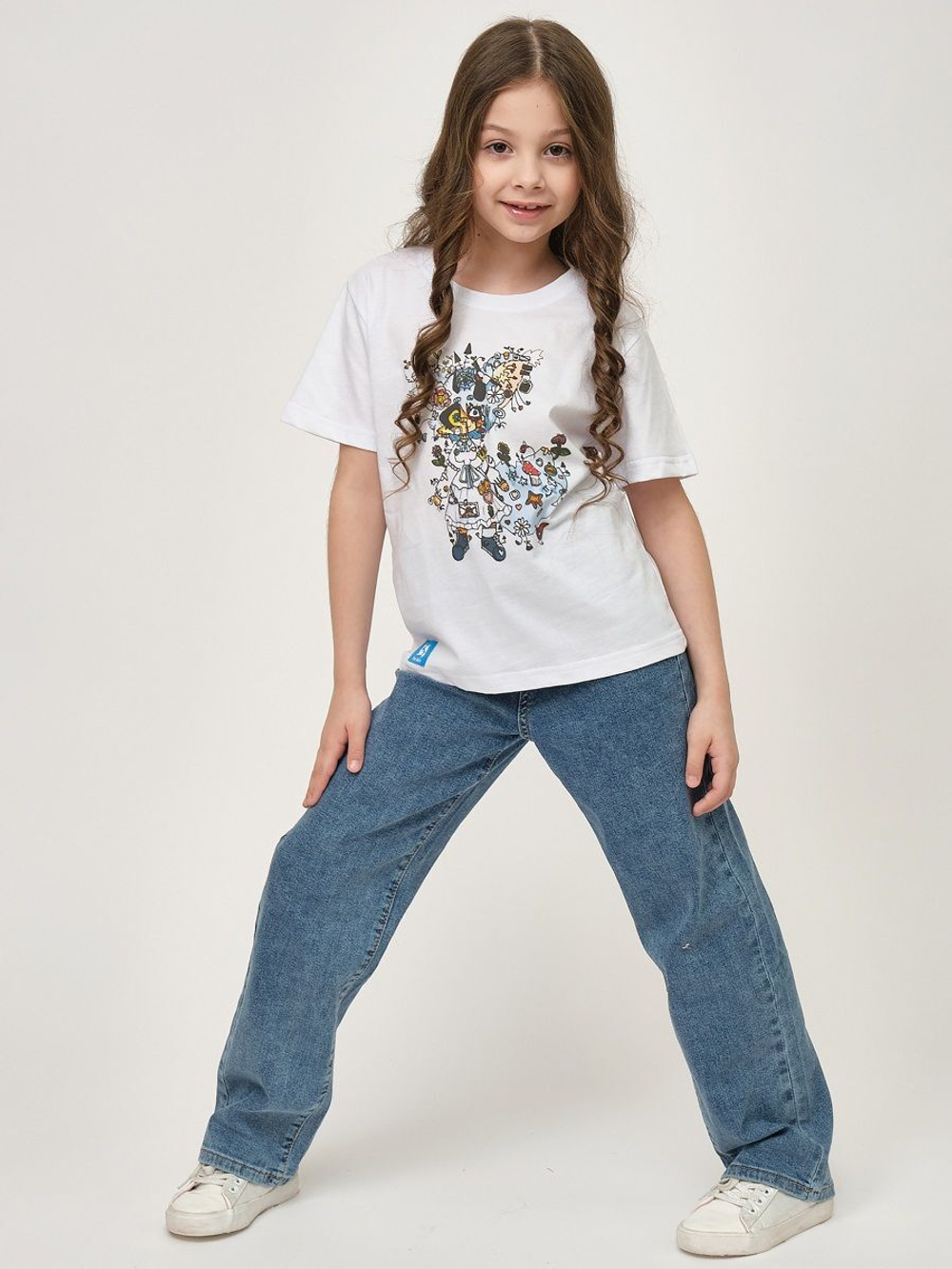 Детская футболка с принтом Silver (Размер: 152-158) (Цвет: белый)