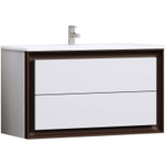 Тумба Капри 80 Белый глянцевый/Орех антикварный (Нагал, Р46) рак.Florentina "Болеро 800"