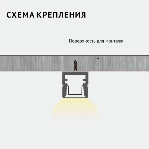 Профиль накладной 2 метра (1 шт) алюминиевый 10x10мм 2м прямоугольный для светодиодной ленты с рассеивателем
