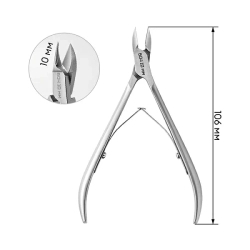 Кусачки для кутикулы Runail Expert, матовые, 106/10 мм №604
