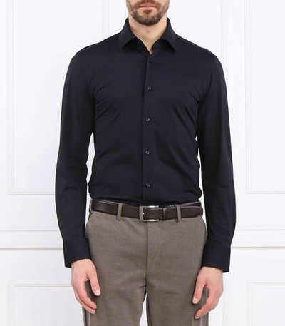 Рубашка P-HANK-kent-C1-222 BOSS BLACK - темно-синий(50490393)