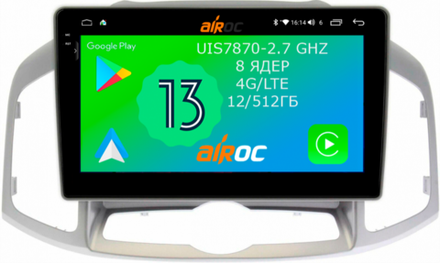 Магнитола для Chevrolet Captiva 2011-2015 - Airoc 2K AU-1303 Android 13, TS20, 12/512Гб, SIM-слот
