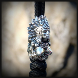 Бусина "Акатава - Та, Которая Грезит" для темляков мельхиор