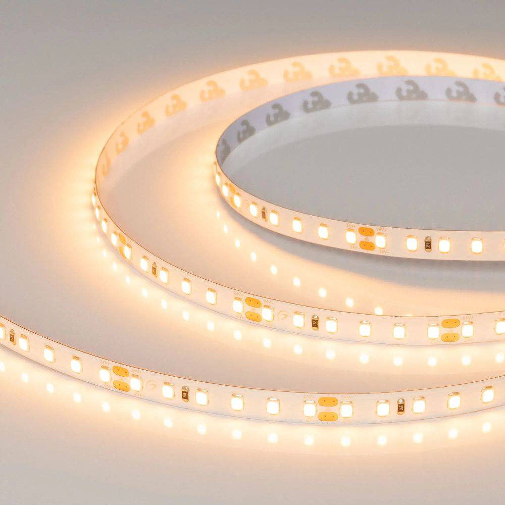 Светодиодная лента UL-A120-8mm 24V Warm2400 (9.6 W/m, IP20, 5m) (Arlight, 7 лет) 042299