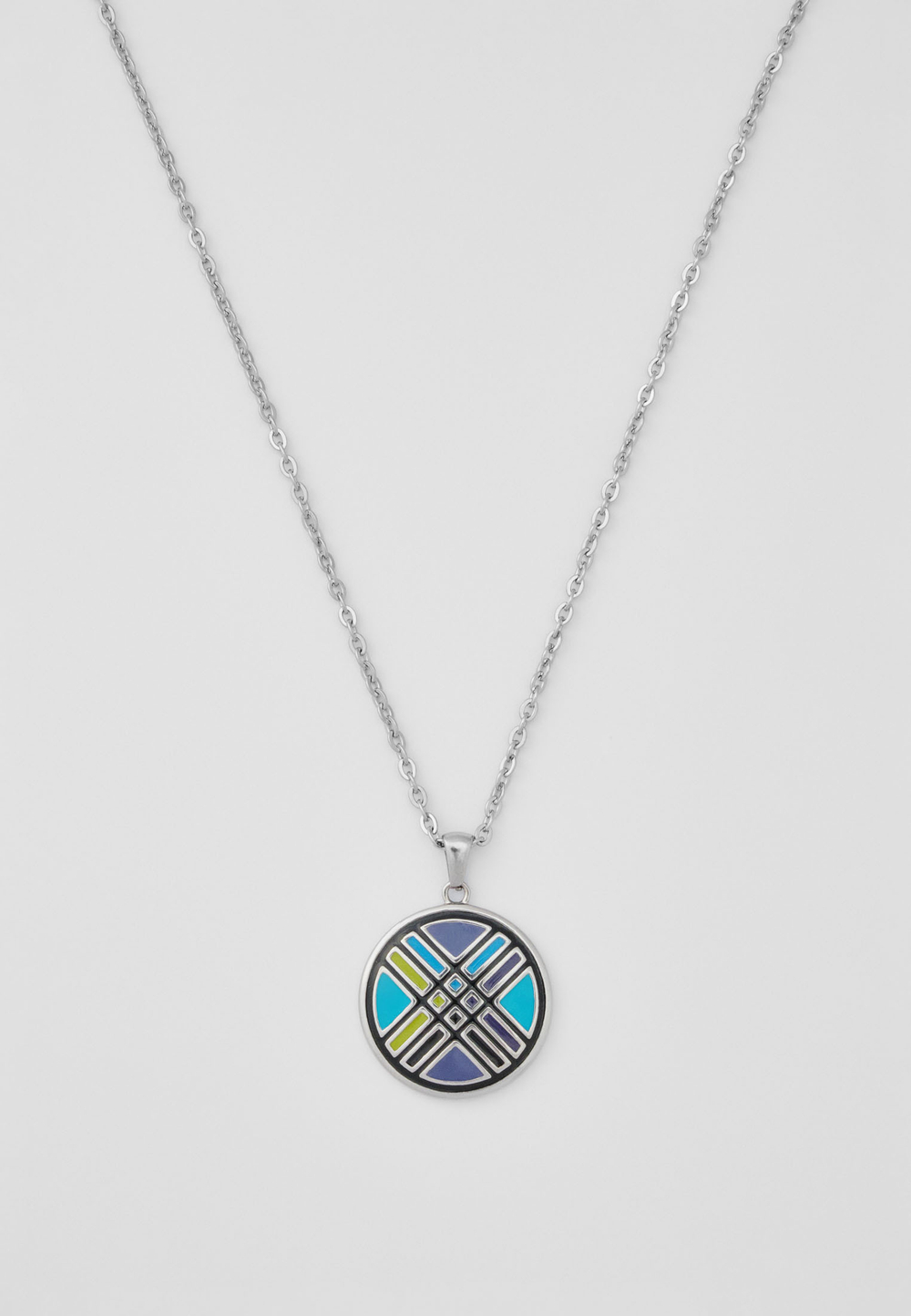 Ожерелье SHANYRAQ GREEN MIX STEEL