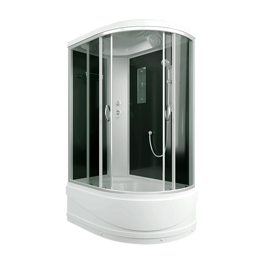 Душевая кабина ERLIT ER3512TPL-C4 1200*800*2150 высокий, серый поддон, тонированое стекло