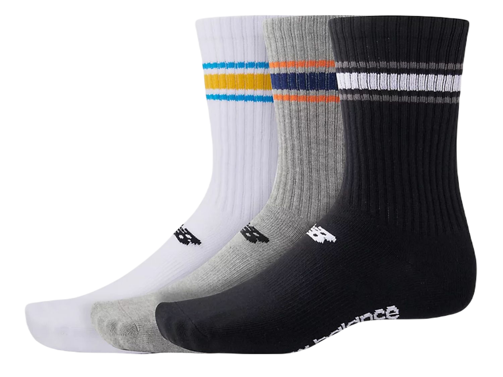 Теннисные носки New Balance Essentials Crew Line Socks 3 Pair - разноцветный