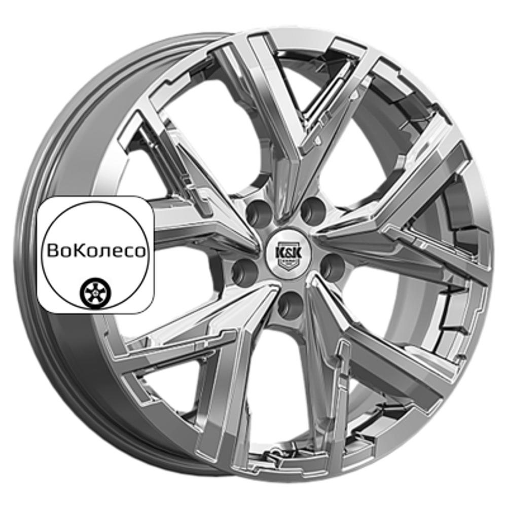 6,5x18/5x112 ET38 D66,6 Айона (КС1169) Дарк платинум K&K