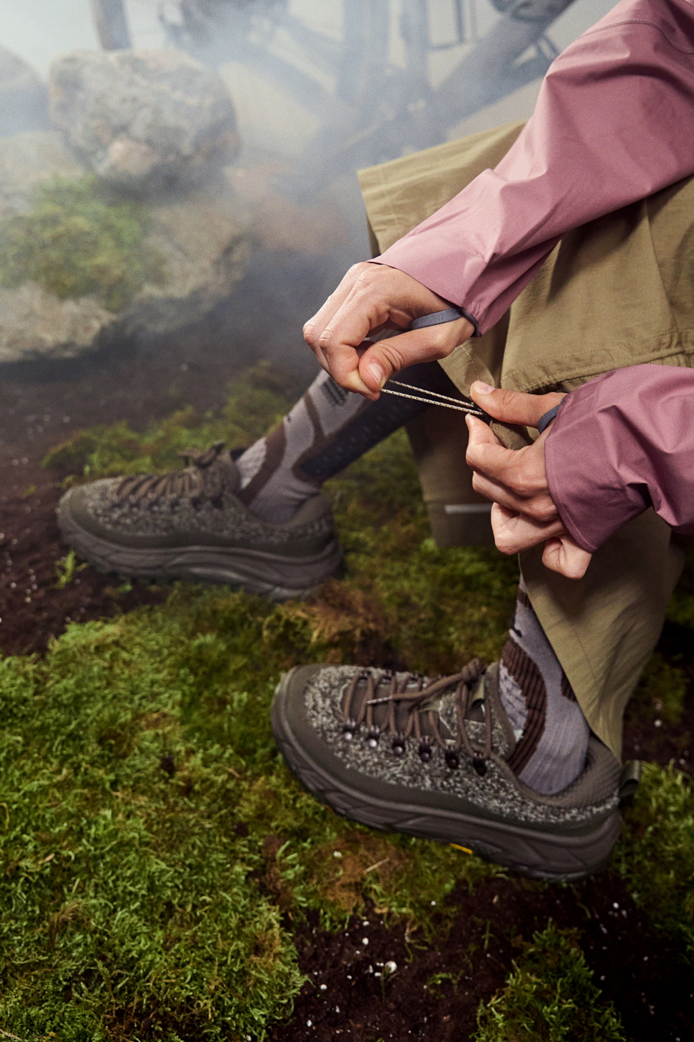 Юбка Nothomme Blue Side-Drawstring Workwear Fishtail Skirt "Khaki"