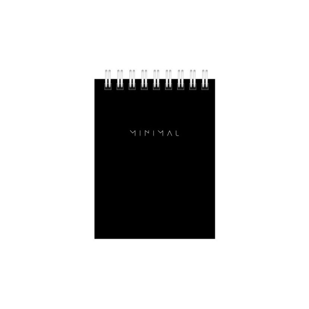 Блокнот МАЛЫЙ ФОРМАТ А7 75х105 мм, 40 л., гребень, картон, клетка, BRAUBERG "Minimal Classic"