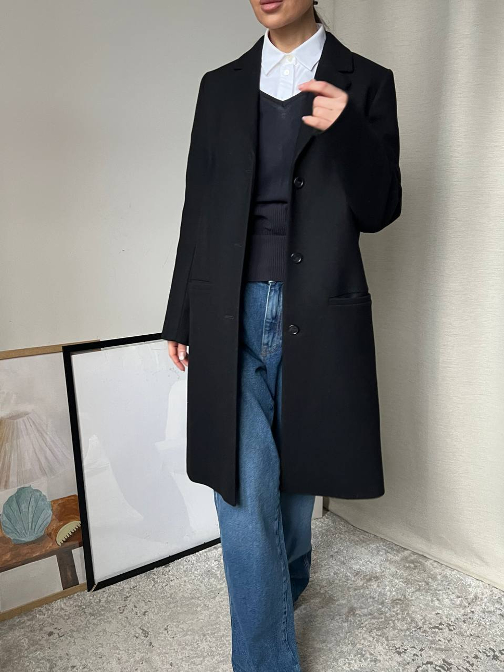 Шерстяное пальто Cos, xs/s