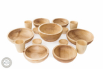 Семейный набор деревянной посуды Art of Siberia из древесины сибирского кедра TN25