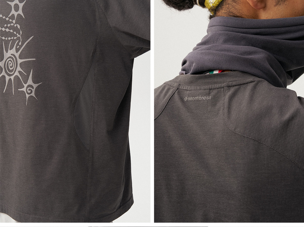 Лонгслив Nothomme Monterest Totem Waffle графит