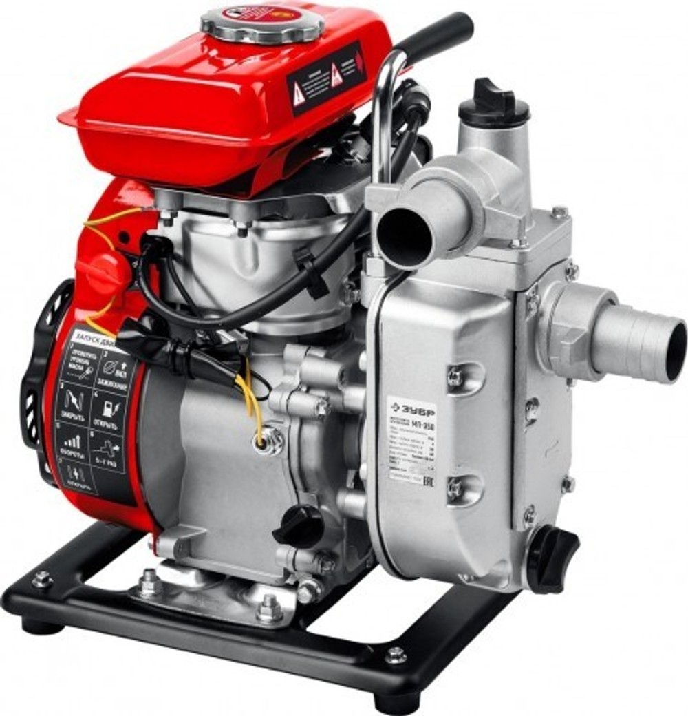 Мотопомпа бензиновая ЗУБР МП- 350 для слабозагрязненной воды МП-350