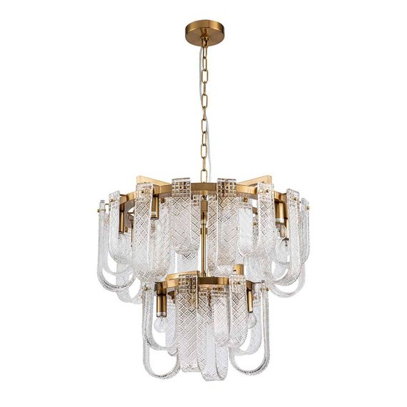 Подвесная люстра Indigo BRINA 12027/12P Brass V000365