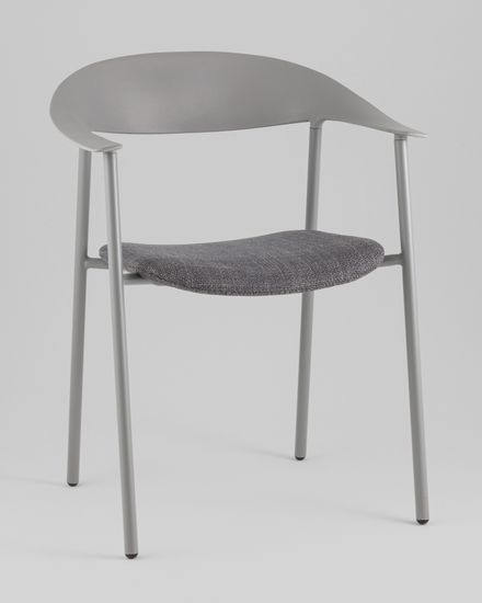 Стул Form с подушкой пластик серый