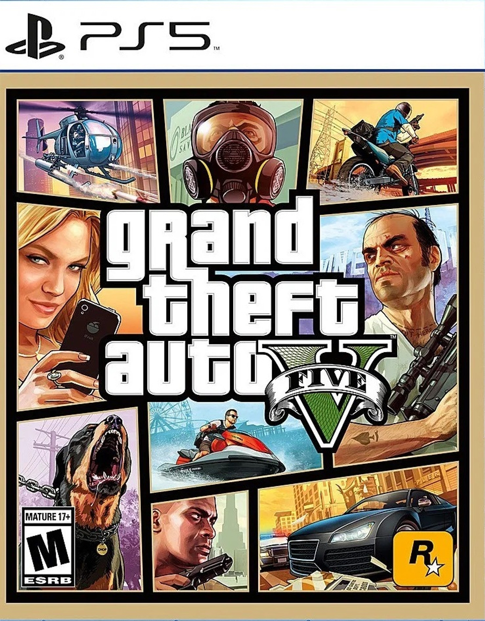 Grand Theft Auto V (GTA 5) (диск для PS5, интерфейс и субтитры на русском языке)