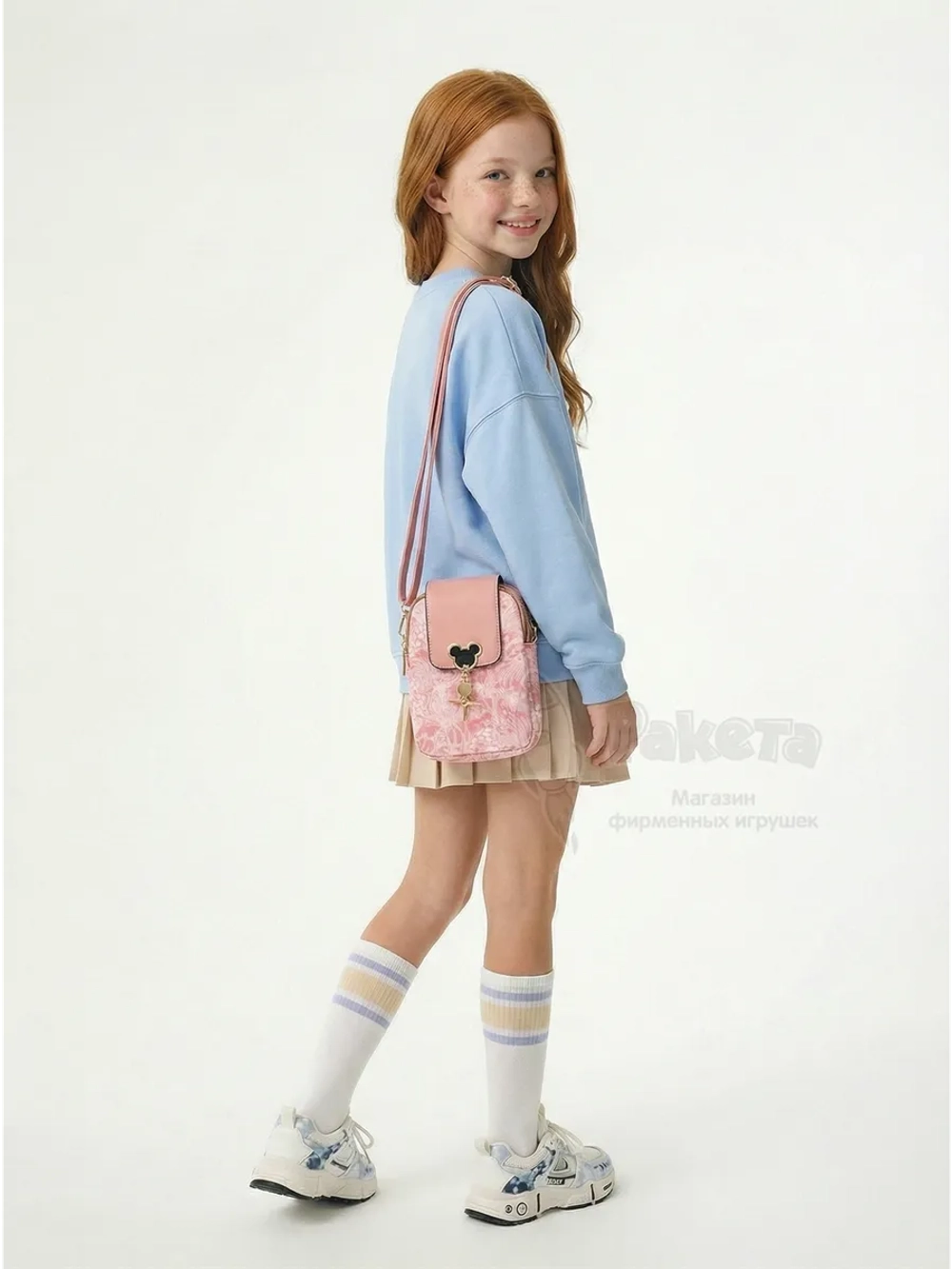 Сумка для девочки подростка на плечо кросс боди