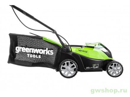 Аккумуляторная газонокосилка GREENWORKS G40LMK35 без АКБ и ЗУ  2501907