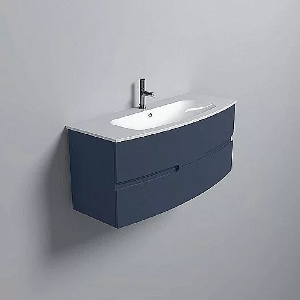 Тумба с раковиной Jacob Delafon Nona 120 темно-синий глянцевый