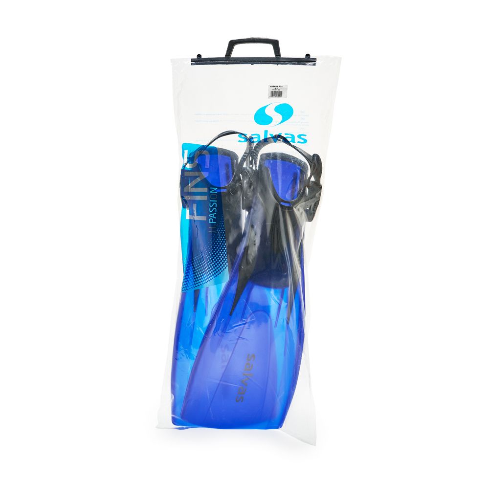 Ласты для плавания SALVAS Hazard Plus Fin BA160MLBBSTS, размер M/L, синие