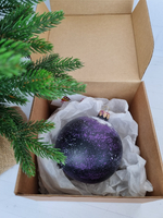 Шар стеклянный "Спас на крови",  ручная роспись