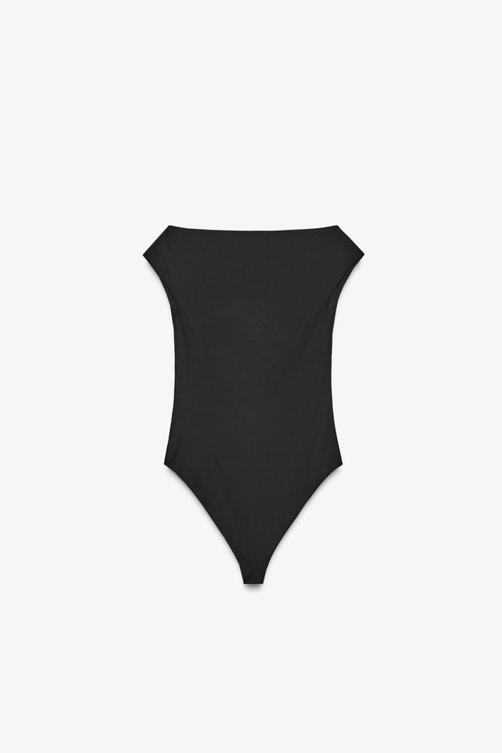 ZARA БОДИ ИЗ ПОЛИАМИДА, ЧЕРНЫЙ