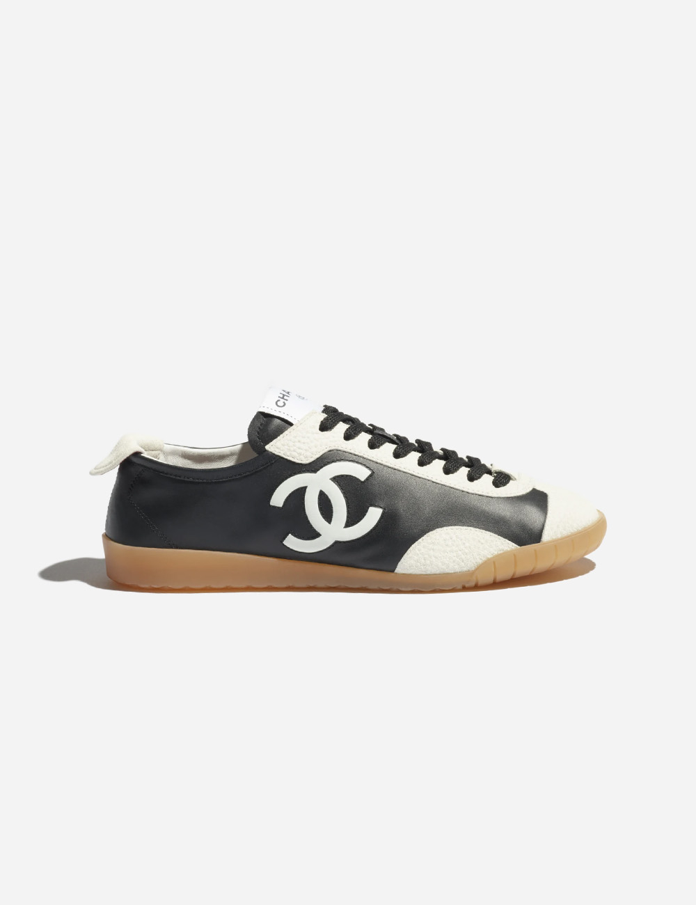 Кроссовки Chanel Trainers Calfskin Embossed Suede "Black & White"