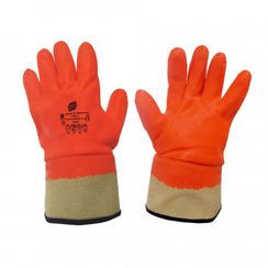 Нефтеморозостойкие перчатки, ПВХ покрытие с песочным рельефом, Arcticus 16020 STW