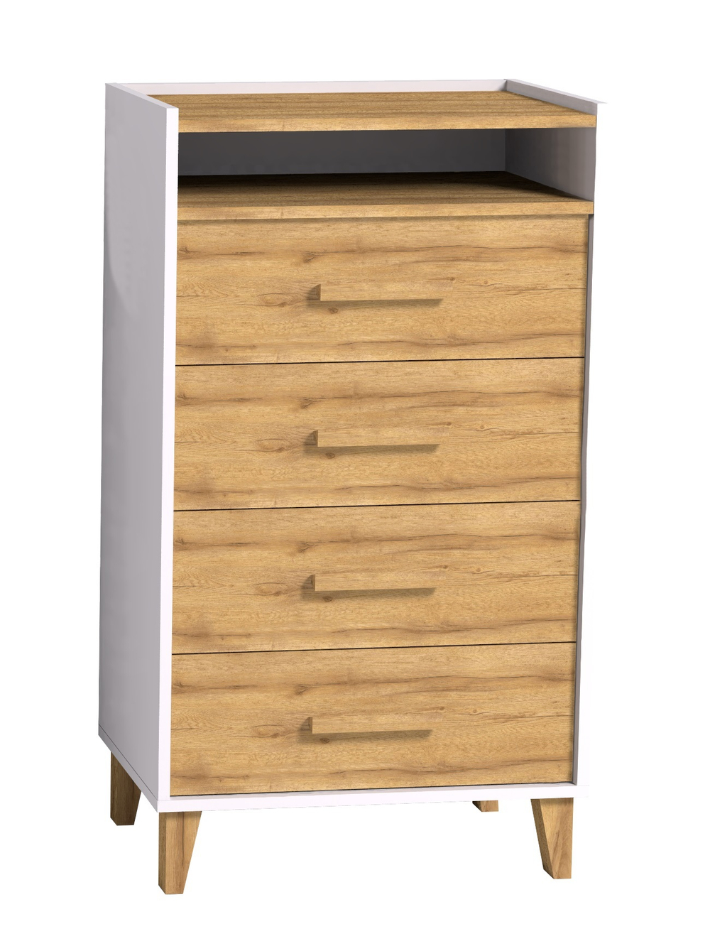 Комод высокий Айрис 45, дуб