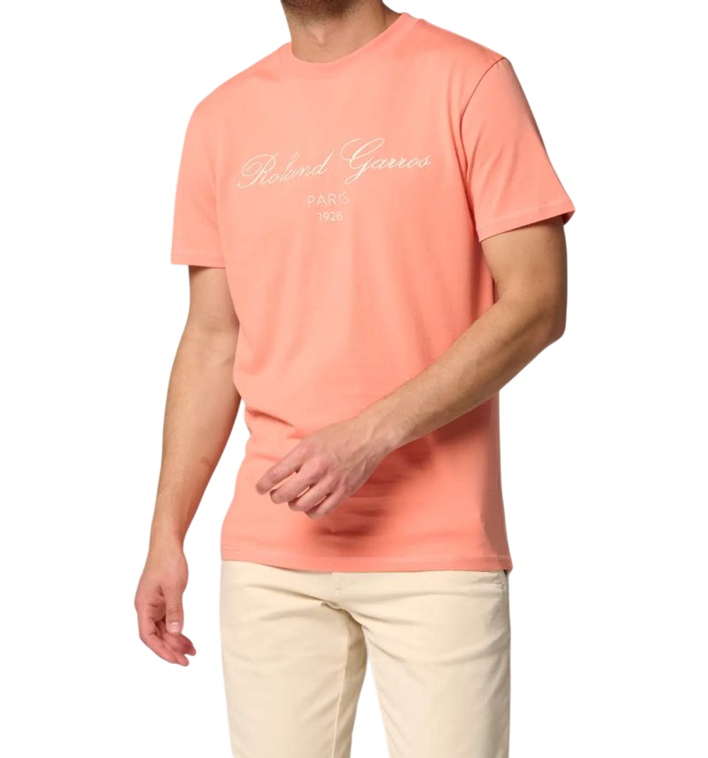 Теннисная футболка Roland Garros Sporty Chic Tiago - coral