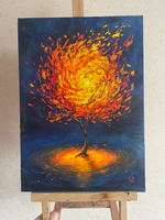 Картина маслом на холсте "Древо" 25х35 см. Деревянный подрамник. Художник Наталия Осадчук