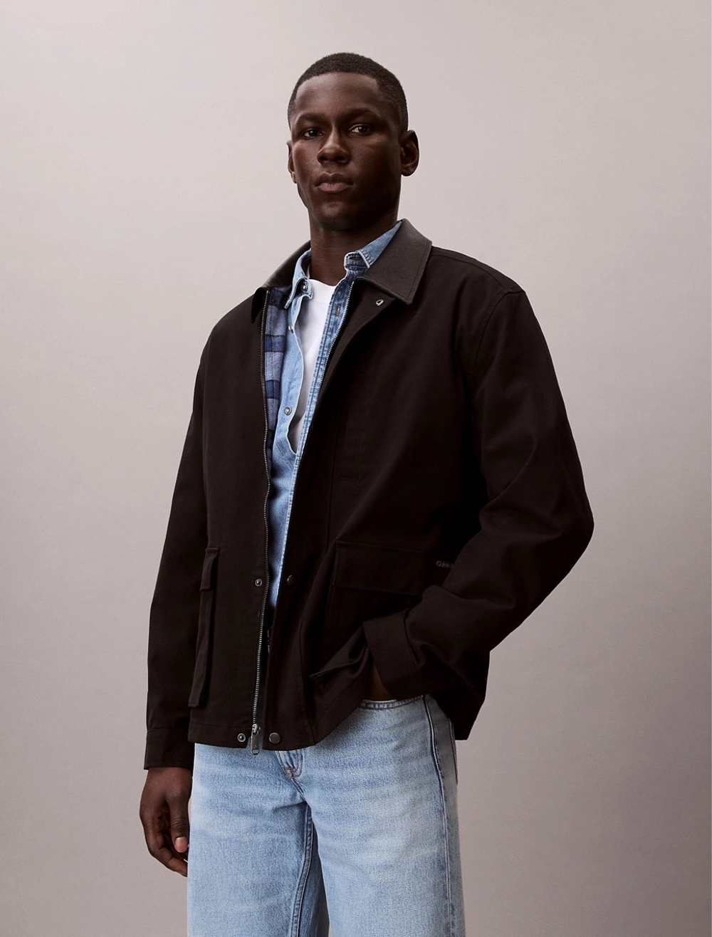 Куртка Calvin Klein Cotton Stretch Relaxed Barn Jacket Black