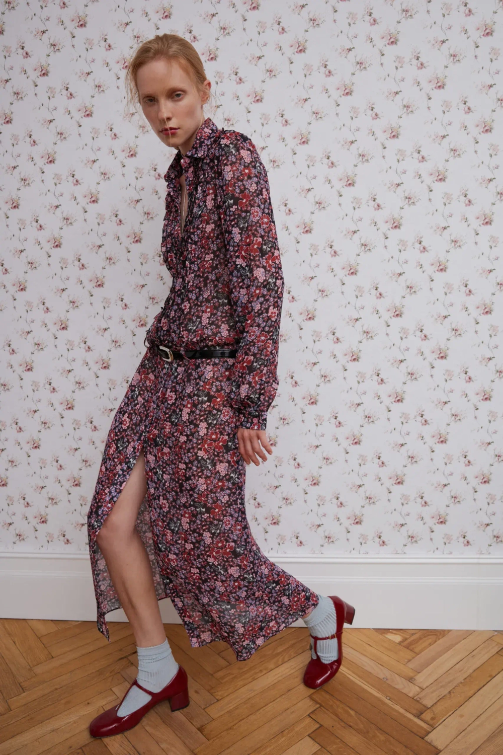 Платье "Хризантема", разноцветный