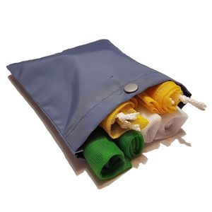 Мешочек для мешочков с кнопкой 14x17 см "Серо-синий"