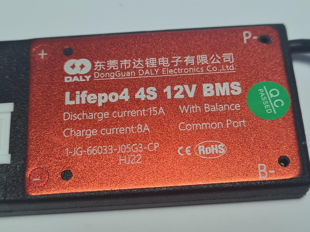 Плата контроля BMS LiFePO4 4S 12V 15A