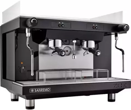 Кофемашина Sanremo Zoe SAP (полуавтомат) 2 высокие гр. белая