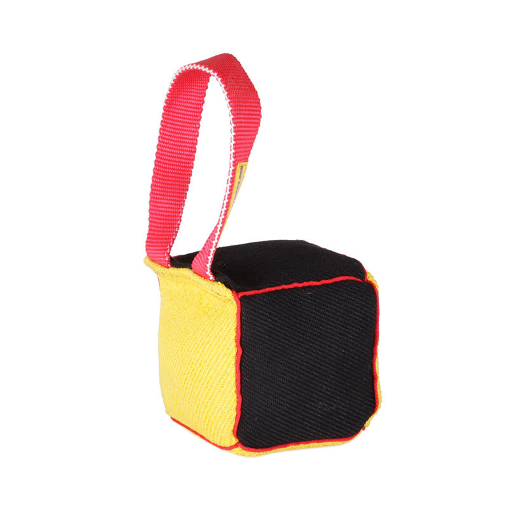 FORDOGTRAINERS Большая кусалка игрушка из french linen (синтетика) «Merriment», 10*10 см