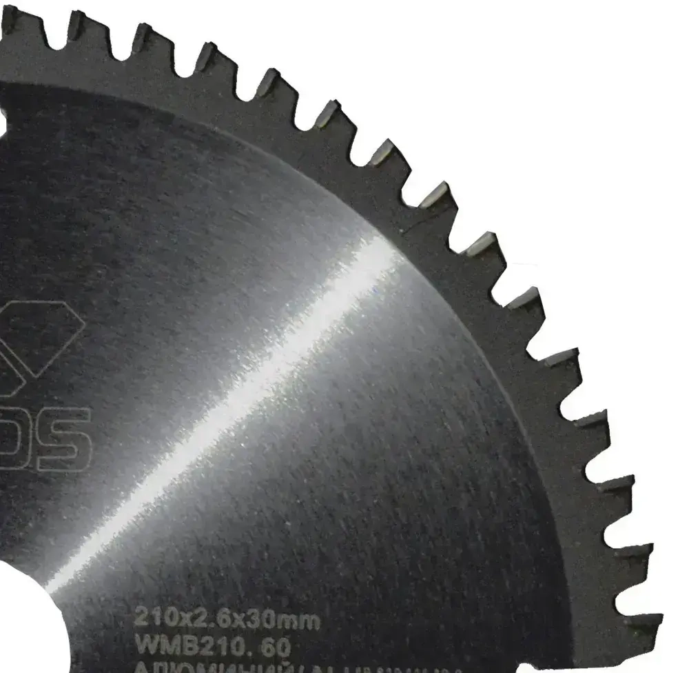 Диск пильный по металлу 210x30 мм KEOS z60 Чистый рез алюминия, пластика, ламината