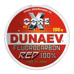 Леска Dunaev Fluorocarbon RED 0.148мм 100м