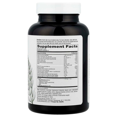 Country Life, Maxi-Hair®, добавка для волос, кожи и ногтей, 90 таблеток