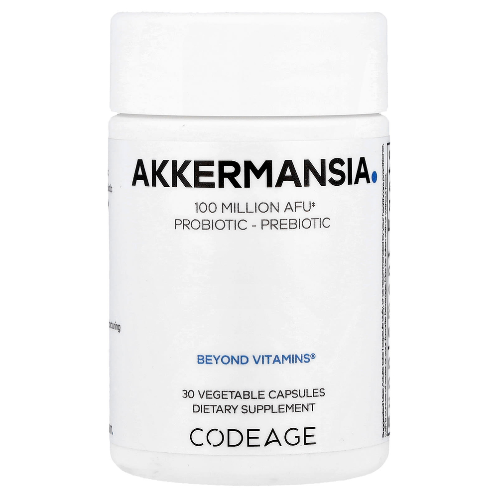 Codeage, Akkermansia, 30 растительных капсул