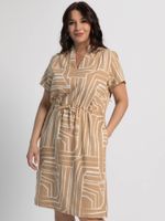 Платье льняное Лукерья (бежевое) П15938-1М LT Collection